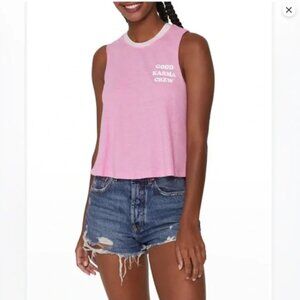 NWOT SPIRITUAL GANGSTER Good Karma Crop Tank